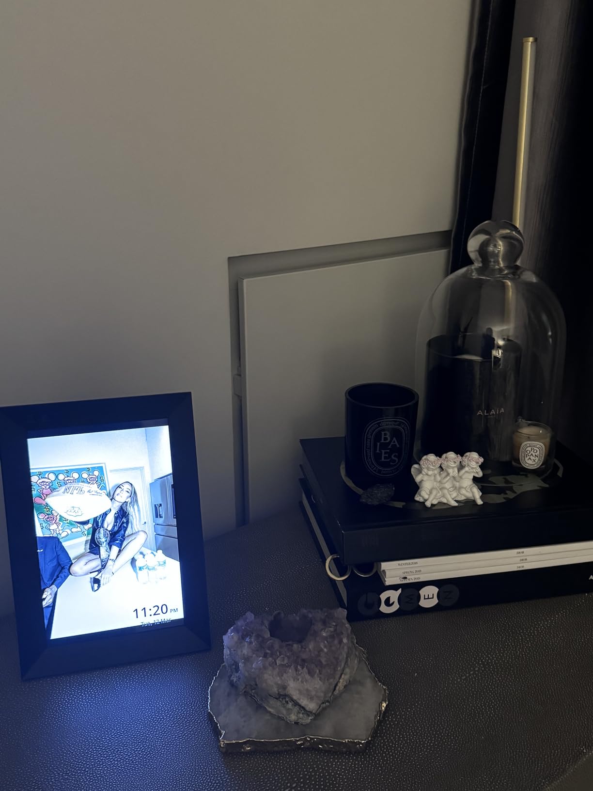 Nixplay Digital Touch Screen Picture Frame with WiFi - 10.1” Photo Frame, Connecting Families & Friends (Black/Silver) customer photo 1