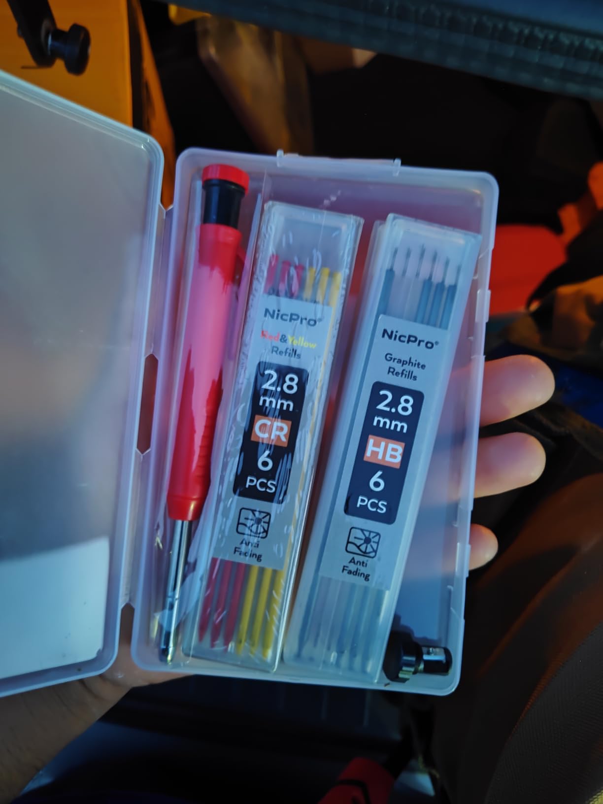 Nicpro Carpenter Pencils with Sharpener, Mechanical Pencil for Construction customer photo 1
