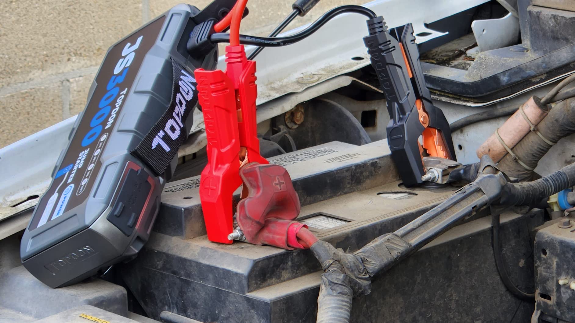 TOPDON JS3000 Jump Starter, 3000A, Boost Mode, 9L Gas/ 7L Diesel Engines customer photo 2