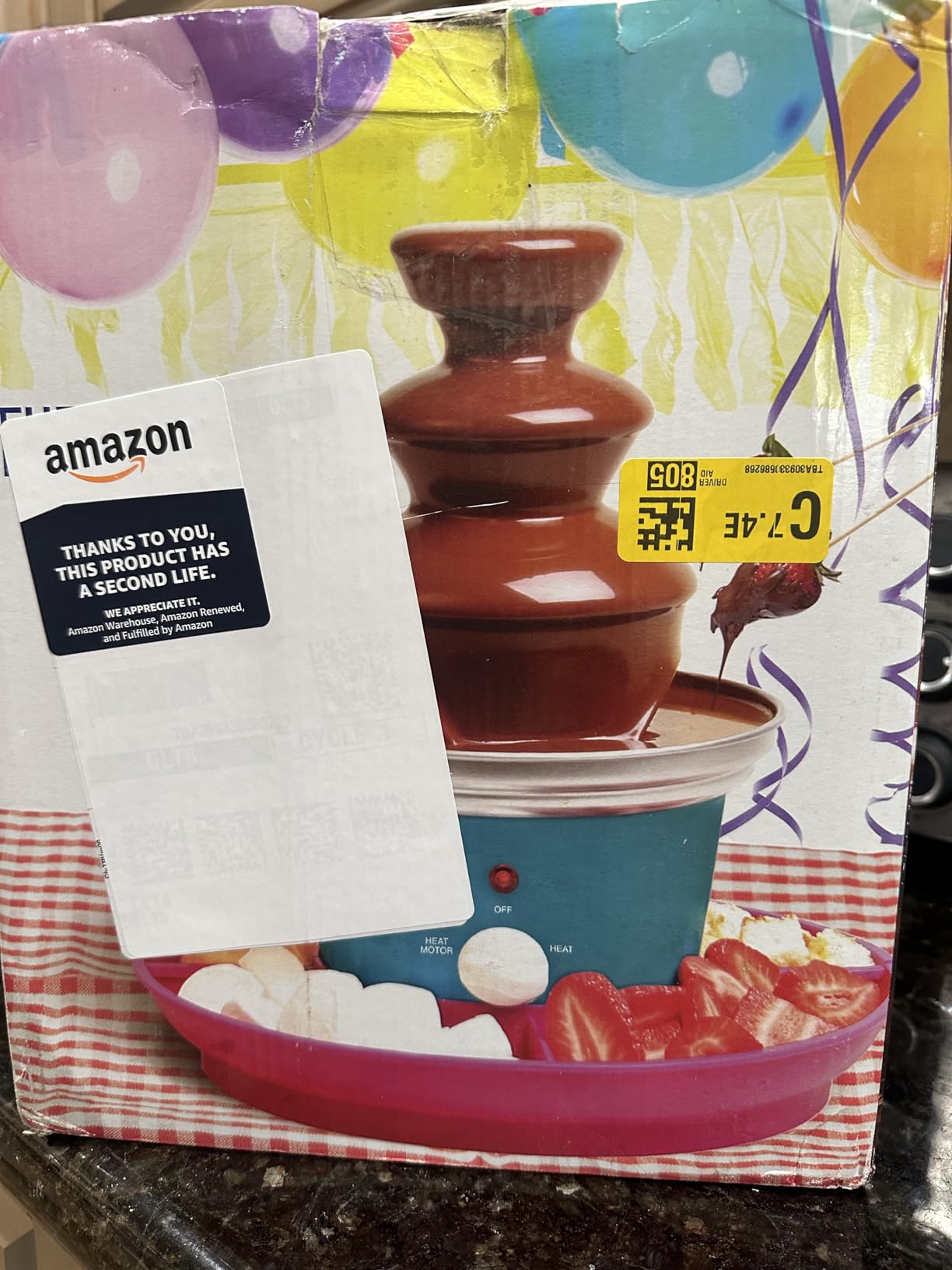 16oz Chocolate Fondue Fountain, 3-Tier MINI Chocolate Fountain with 6PCS Fondue Fork and Removal Fruits/Nuts/Treats Serving Tray for BBQ Sauce,Ranch,Nacho Cheese,Liqueurs customer photo 1