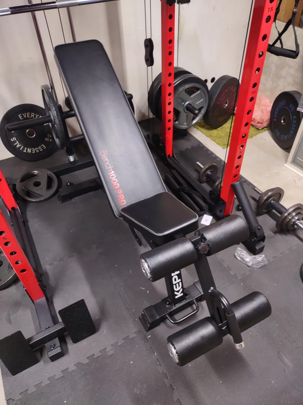 Keppi FID Adjustable Weight Bench, Heavy Duty Workout Bench for Home Gym | 1200lb Weight Capacity,36 Adjustable Positions Flat Incline Decline Bench with 36-inch Extended Backrest customer photo 2