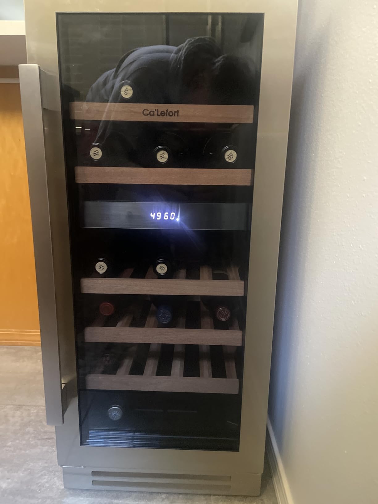 Ca'Lefort 15 Inch Wine Fridge, 28-Bottle Dual Zone Wine Cooler Refrigerator customer photo 1