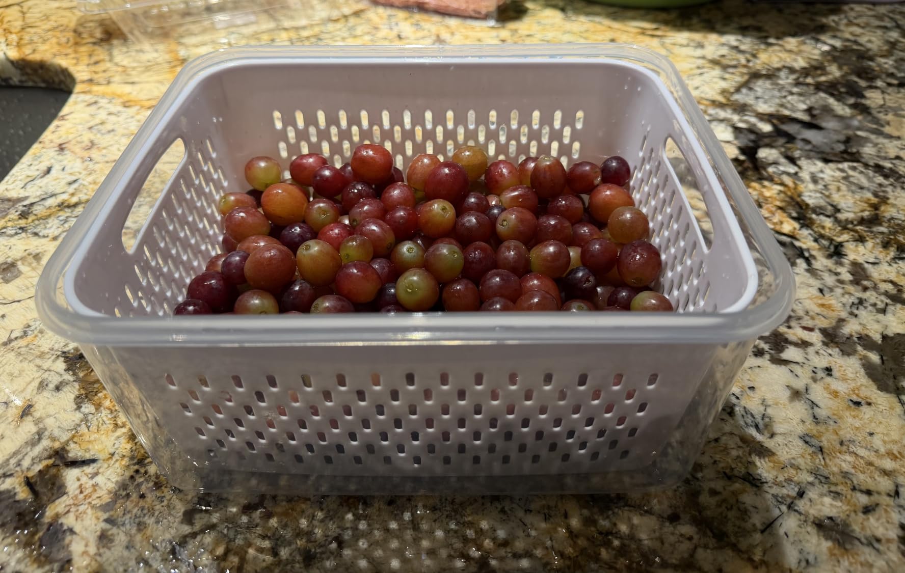 5 PCS Large Fruit storage Containers for Fridge ,Food Storage Containers | with Removable Colander Leakproof Dishwasher & Microwave safe Produce Containers Keep Fruits Vegetables Berry Fresh longer customer photo 1