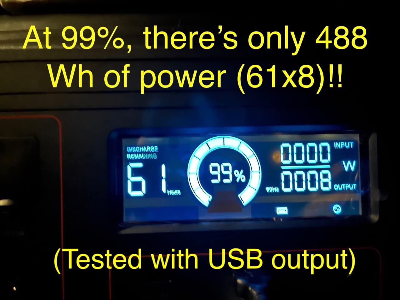 Portable Power Station 330W, GRECELL 230.88Wh Solar Generator customer photo 1