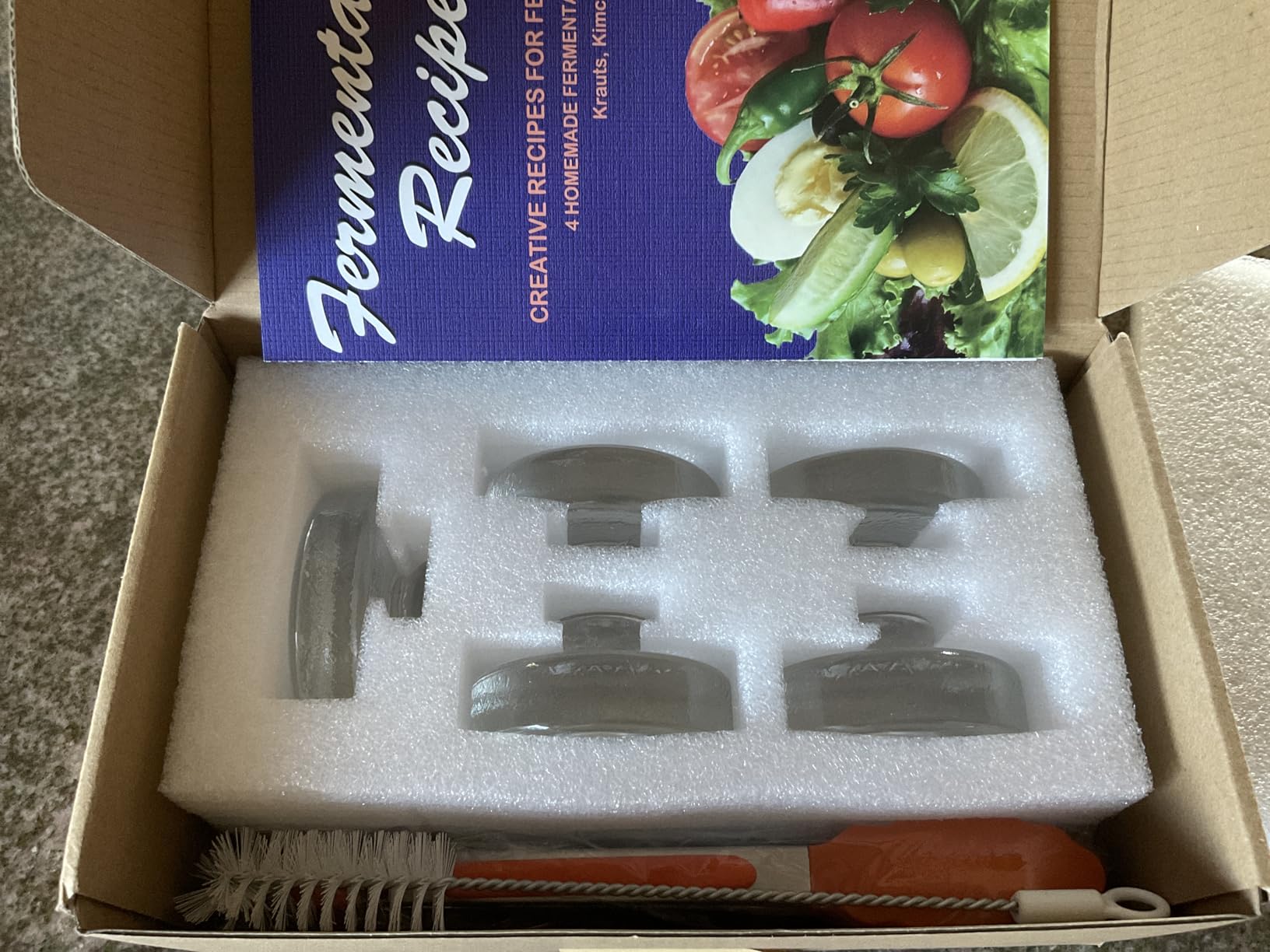 Artcome 10-Pack Glass Fermentation Weights with Easy Grip Handle and Unique Texture Design for Large Wide Mouth Mason Jars customer photo 2