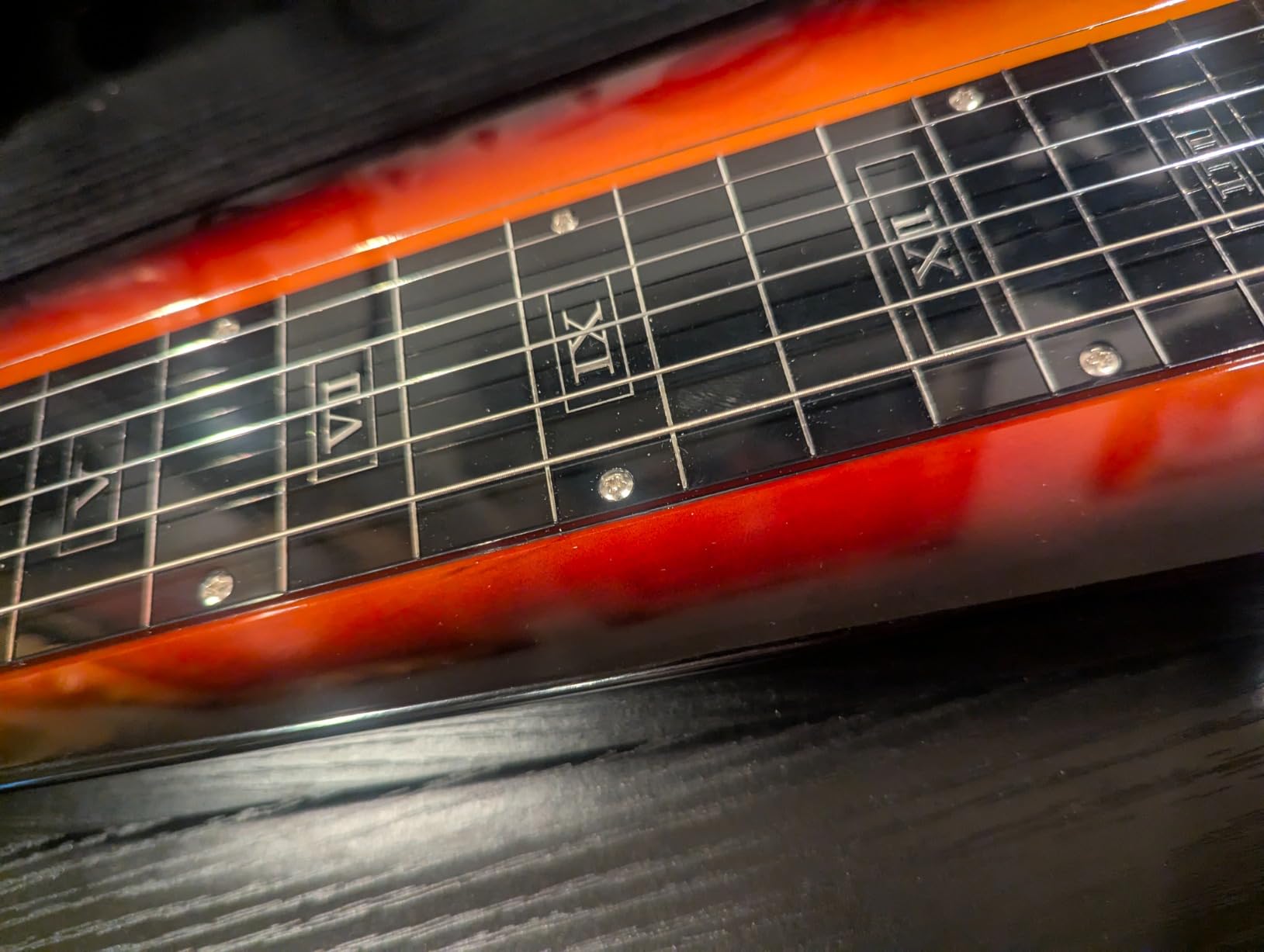Batking Lap Steel Guitar, Electric Slide Guitars 6 String Slotted Headstock Guiter With Gig Bag Sunburst customer photo 1