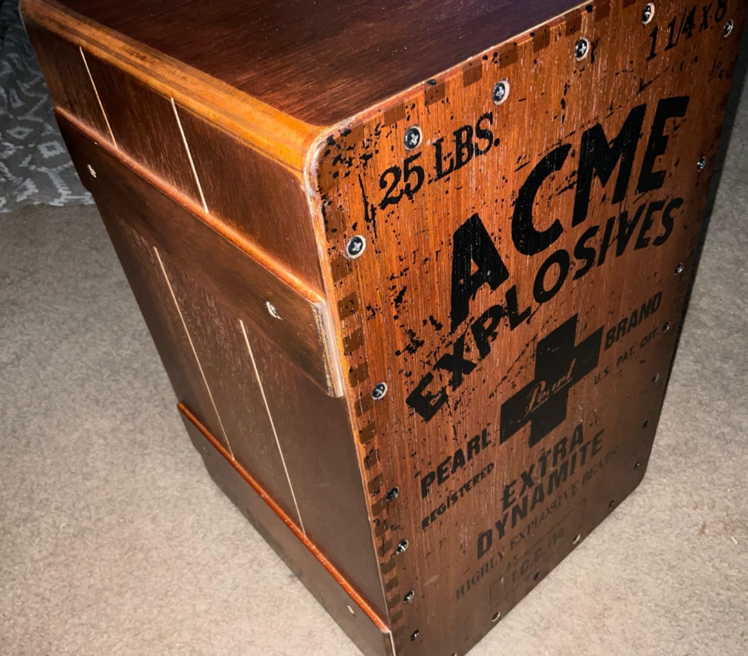 Pearl PBEC210 Electronic Crate-style Cajon - Willie Seymour Sparks Graphic Finish customer photo 2
