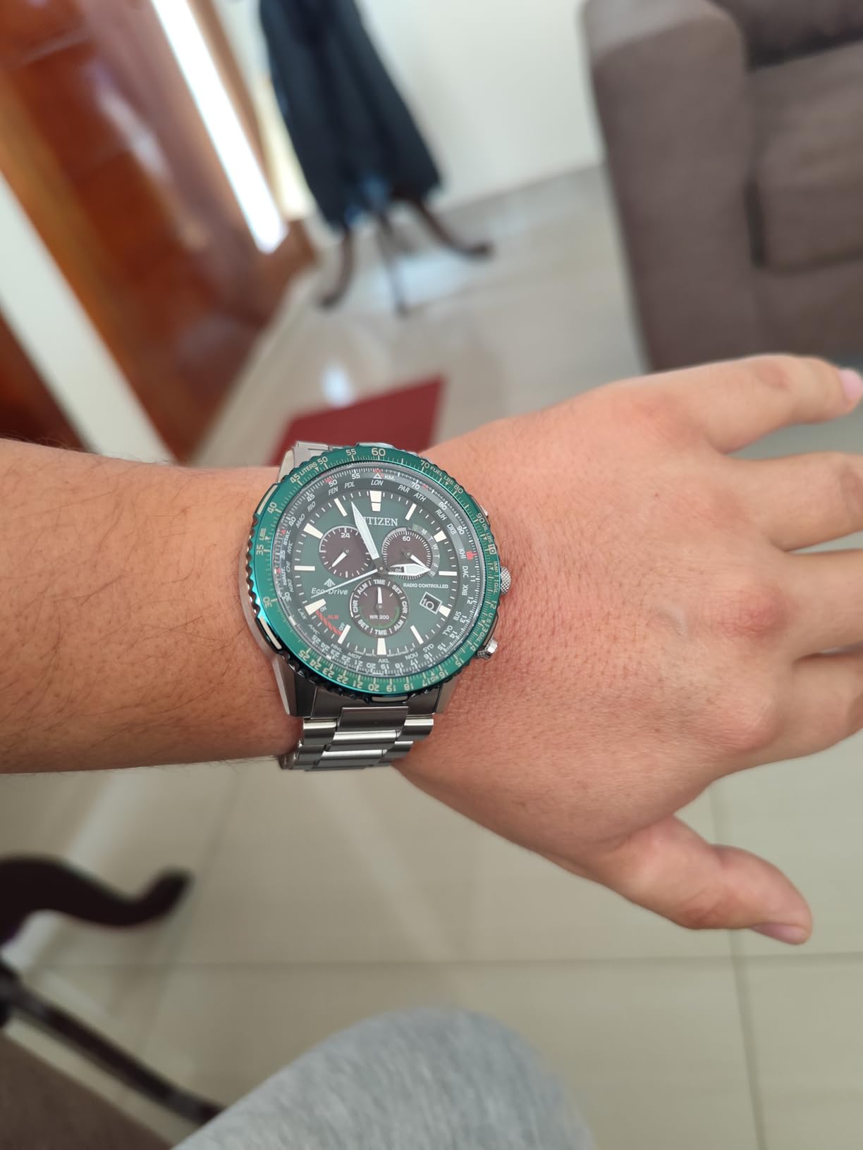 Citizen Eco-Drive Pilot Chronograph Watch with Atomic Timekeeping customer photo 2