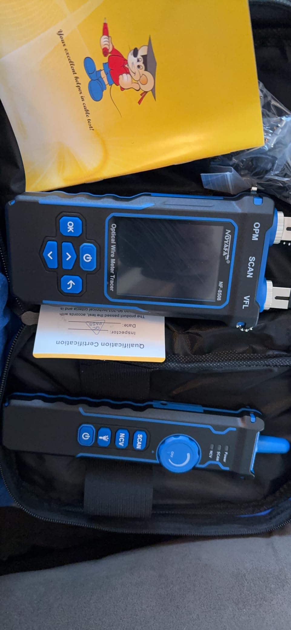 NOYAFA NF-8508 Network Cable Tester with Optical Power Meter customer photo 2