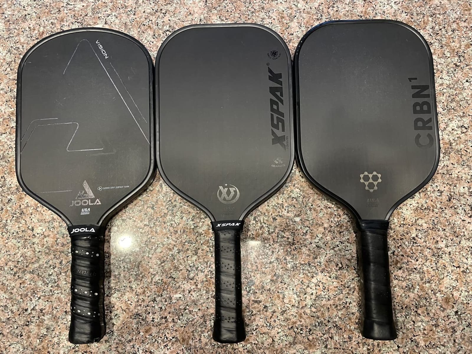 XSPAK PRO Series Thermoformed T700SC Tournament Carbon Fiber Pickleball Paddle, USAPA Certified Honeycomb Core with Comfort Cushion Grip, Dominant Power & Larger Sweet Spot customer photo 2