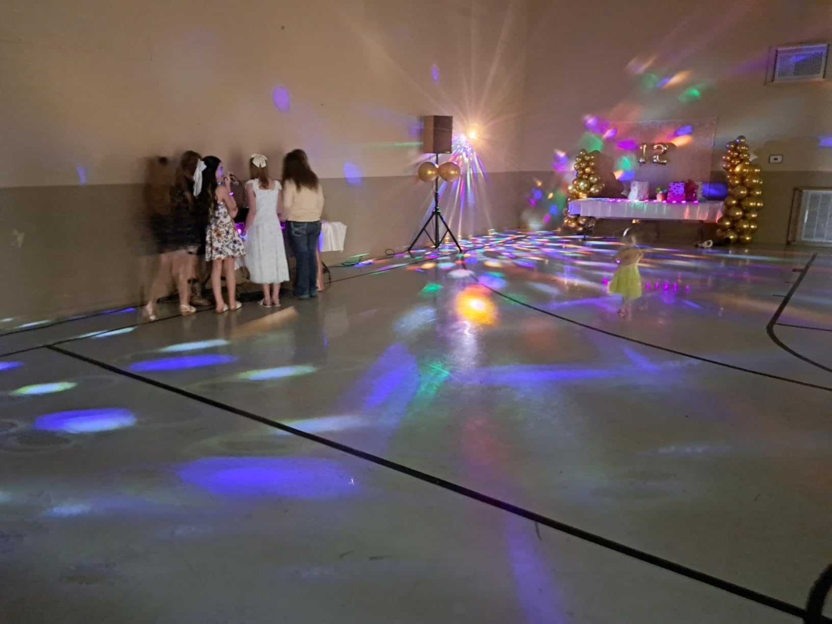 NEQUARE Disco Ball DJ Party Lights Sound Activated with Remote Control Strobe Lamp 7 Modes Stage Light (3-Pack) customer photo 2
