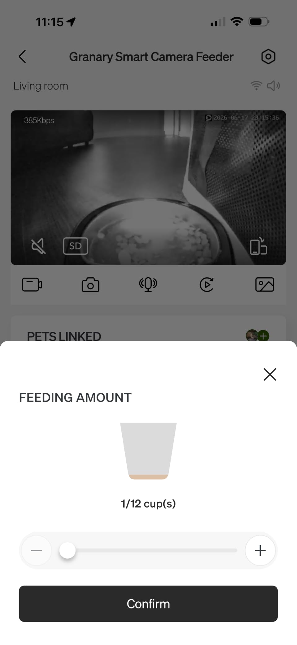 PETLIBRO Automatic Cat Feeder with Camera, 1080P HD & Night Vision, 5GHz/2.4GHz WiFi & Cam Smart Pet Feeder with App Control, 2-Way Audio, Motion Alerts for Cats & Dogs, Stainless Steel Single Tray customer photo 1