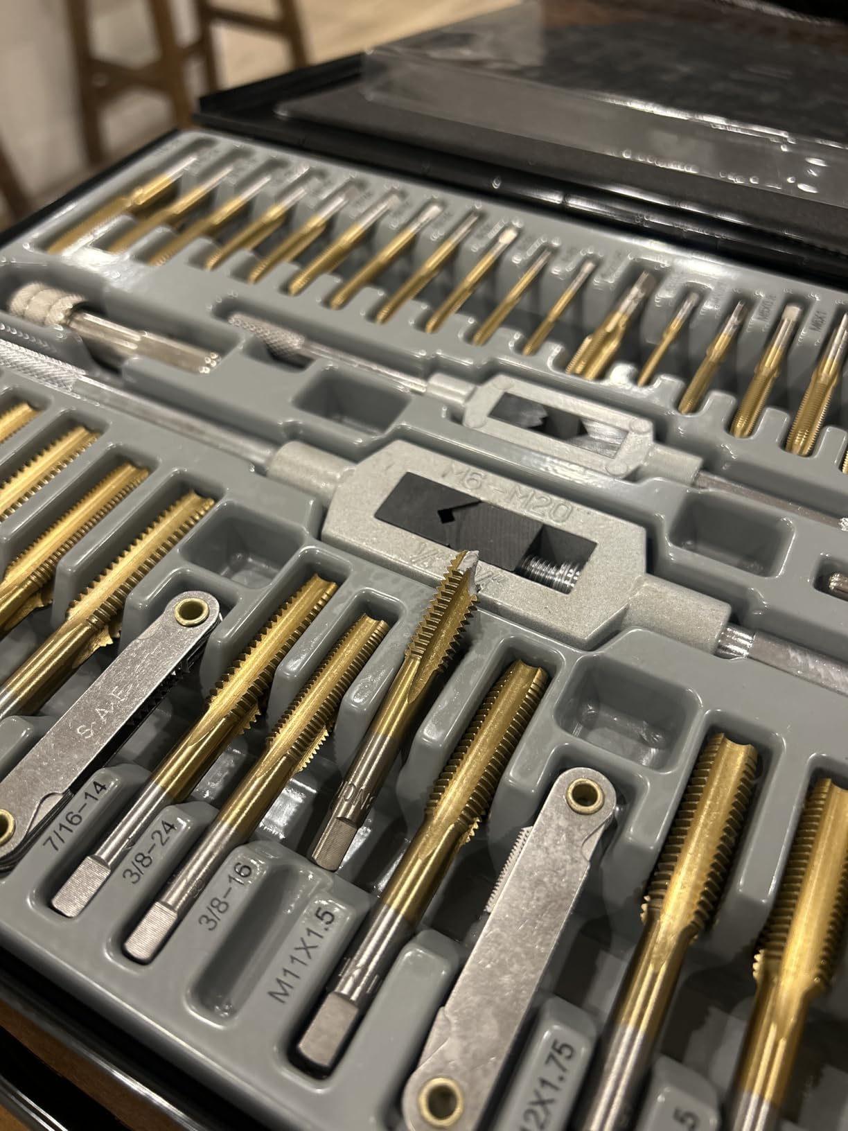 86-Piece Master Tap and Hex Die Set, Premium Titanium Coating | SAE Size #4 to 5/8