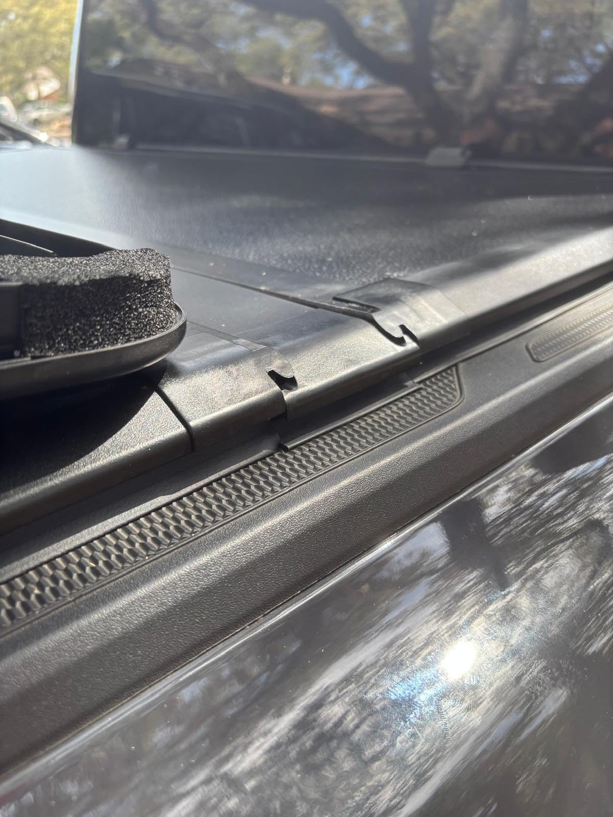 Tutel Hard Shell Folding Truck Bed Tonneau Cover|Fits 2016-2026 Toyota Tacoma w/OE Track System 5' 1
