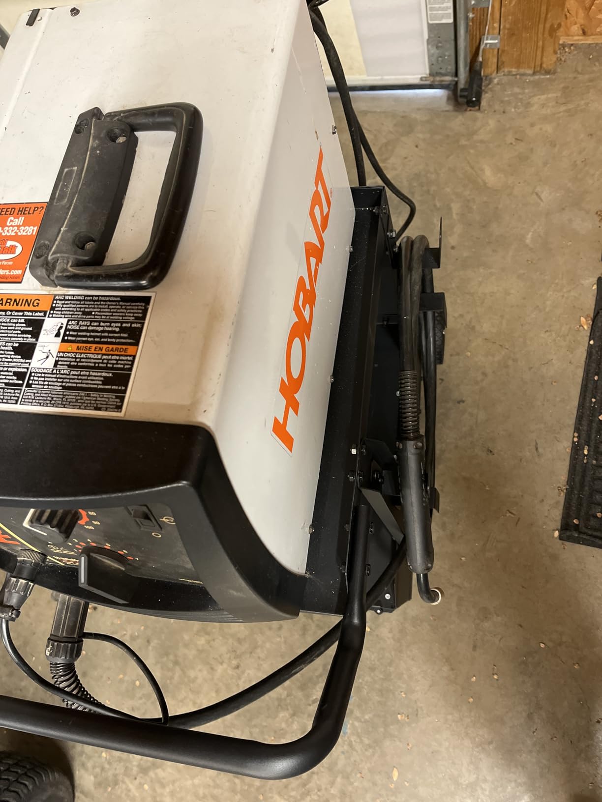 Klutch 2-Tier Welding Cart with Cabinet, 100-Lb., 31.5in.L x 16.1in.W customer photo 1