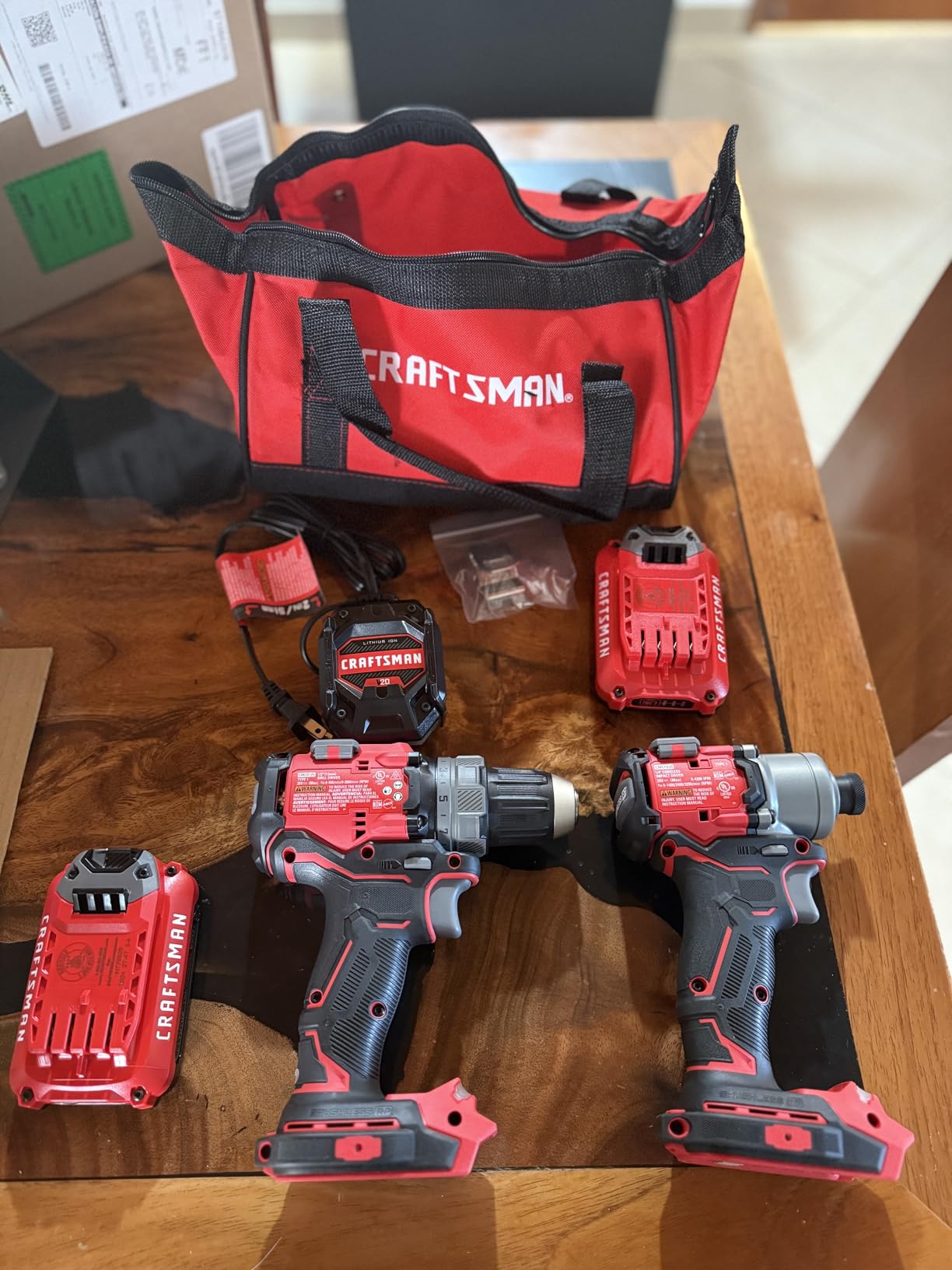 CRAFTSMAN V20 RP Cordless Drill and Impact Driver, Brushless Power Tool Combo Kit, 2 Batteries and Charger Included (CMCK211C2) customer photo 1