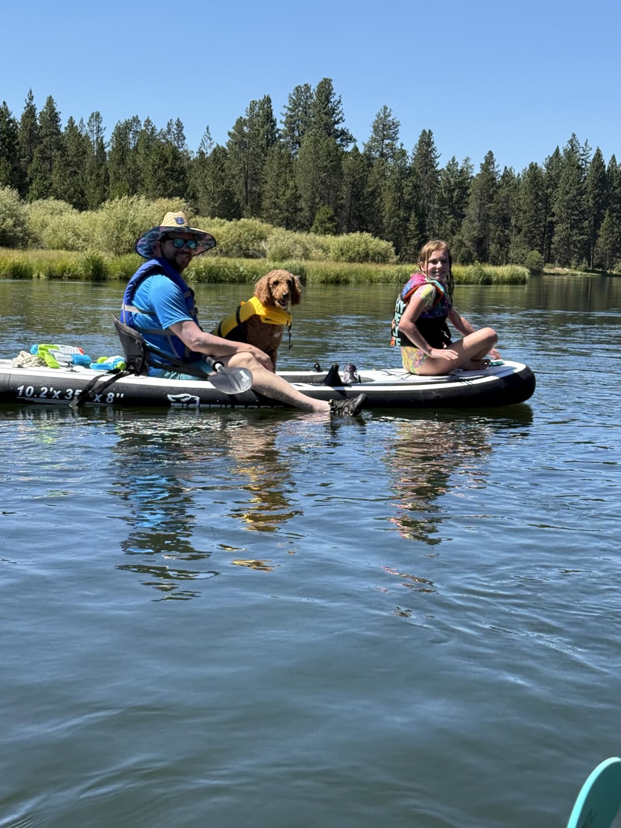 TIGERXBANG 10.2'x35''x8'' Inflatable Kayak with Detachable Seat, SUP-Kayak Set Includes Hand Pump/Aluminum Oar/Backpack, Boat for Adults/Youth | for Fishing, Touring customer photo 1
