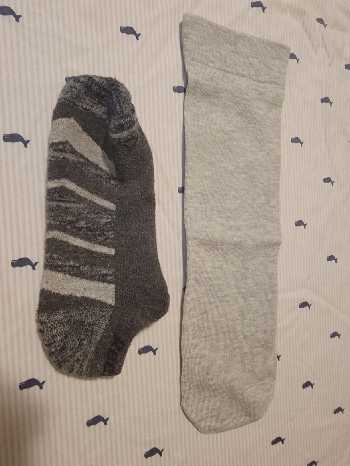 Jiawu Prosthetic Socks, 5Pcs Soft Thickened Cotton Amputee Socks, Breathable Elastic Stump Socks, BK Shrinker(M) customer photo 1