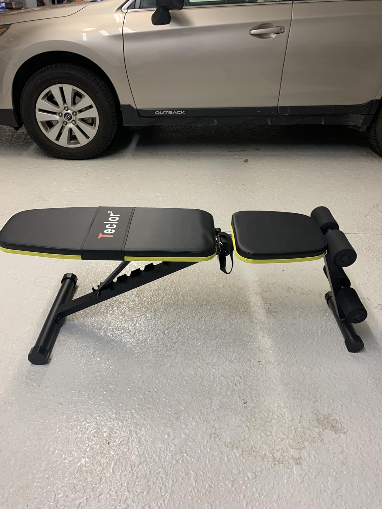 Teclor Adjustable Weight Bench, Foldable Workout Benches for Home Gym, 10 Backrest Position Exercise Bench for Strength Training, Upgraded Thickened Steel Support Max Capacity 700LBs customer photo 2