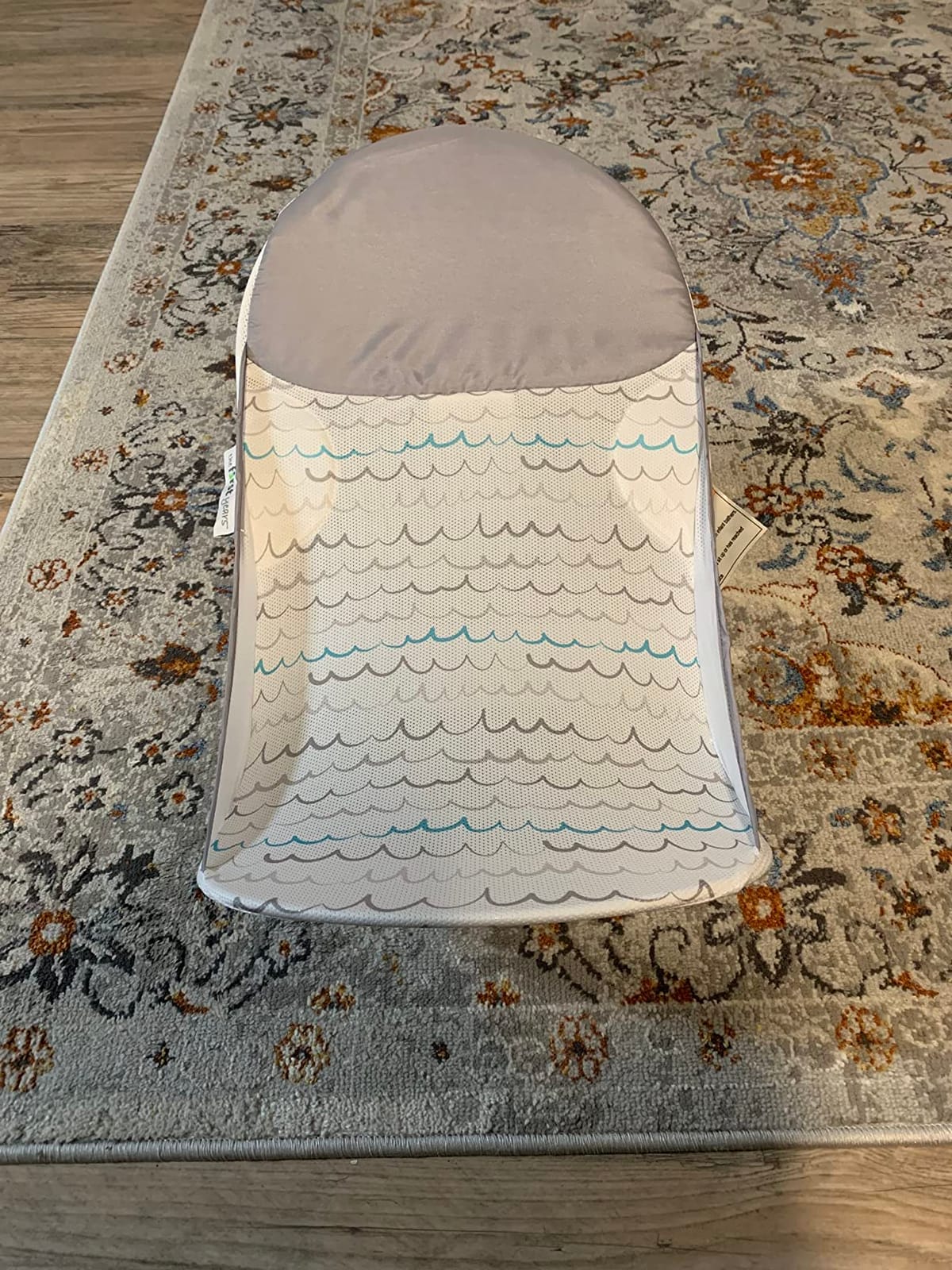 The First Years Sure Comfort Folding Baby Bather - Foldable Baby Bath Seat and Lounger for Home or On the Go - for Sink or Tub Use - Non-Slip Seat customer photo 2