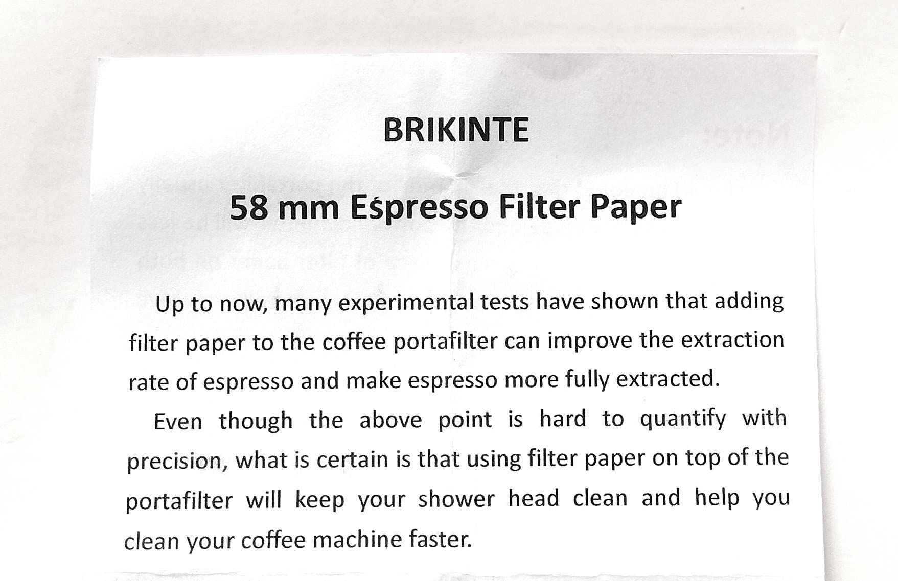 1000 Pcs Coffee Paper Filter for Espresso Coffee Maker, 58 mm | Unbleached Espresso Filter Puck Screen Portafilter Paper, for Breville Barista, Mr. Coffee and Other Espresso Machine customer photo 1