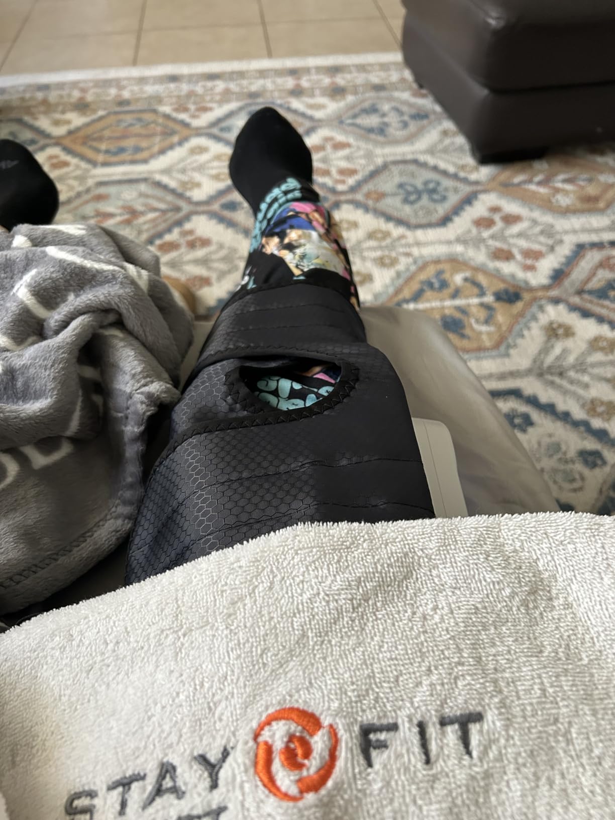 LINGTENG Leg Massager for Circulation and Pain Relief, Calf Air Compression customer photo 2