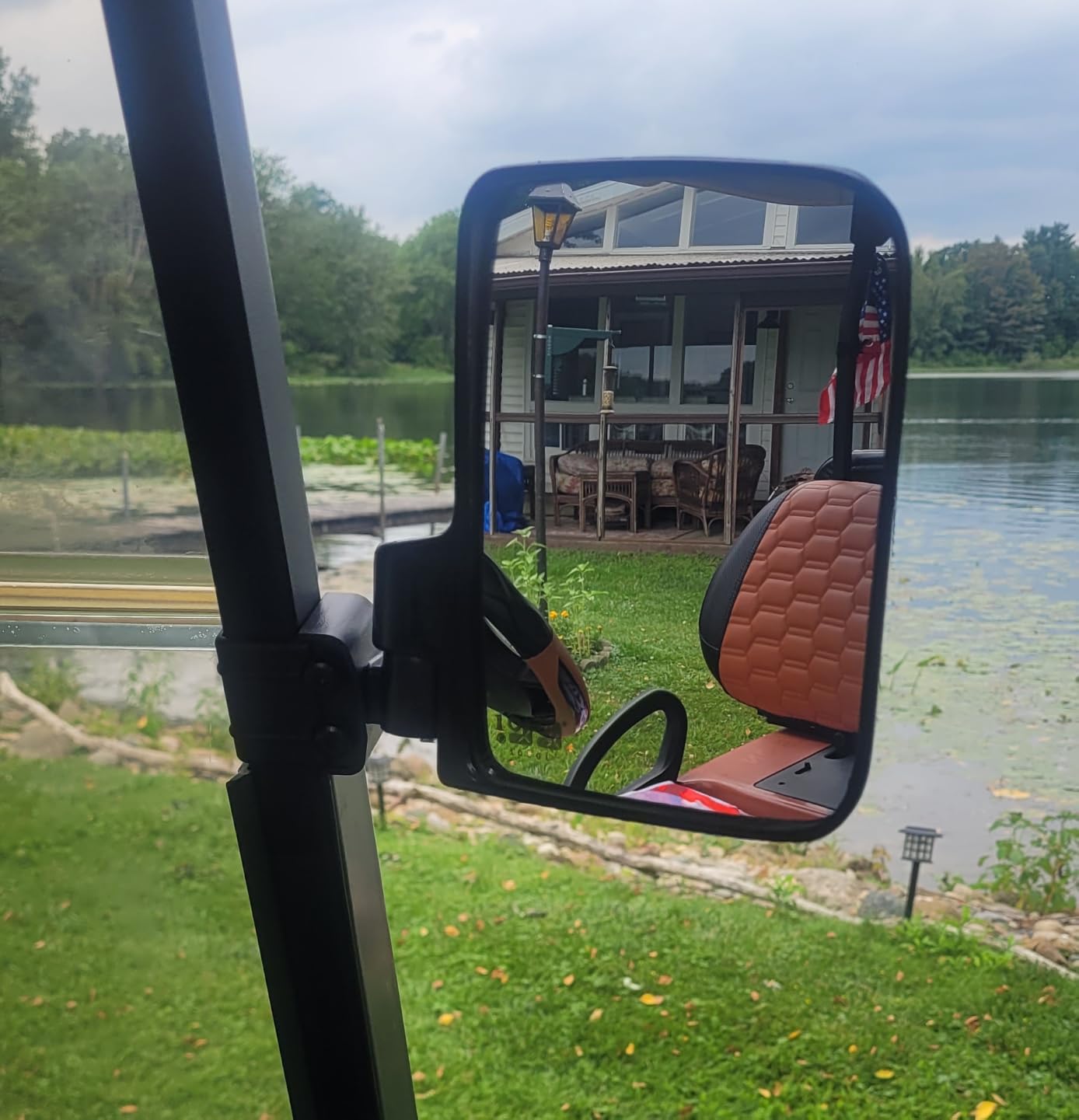 10L0L No Drilling Golf Cart Mirror for Yamaha Club Car EZGO Side Mirrors customer photo 2