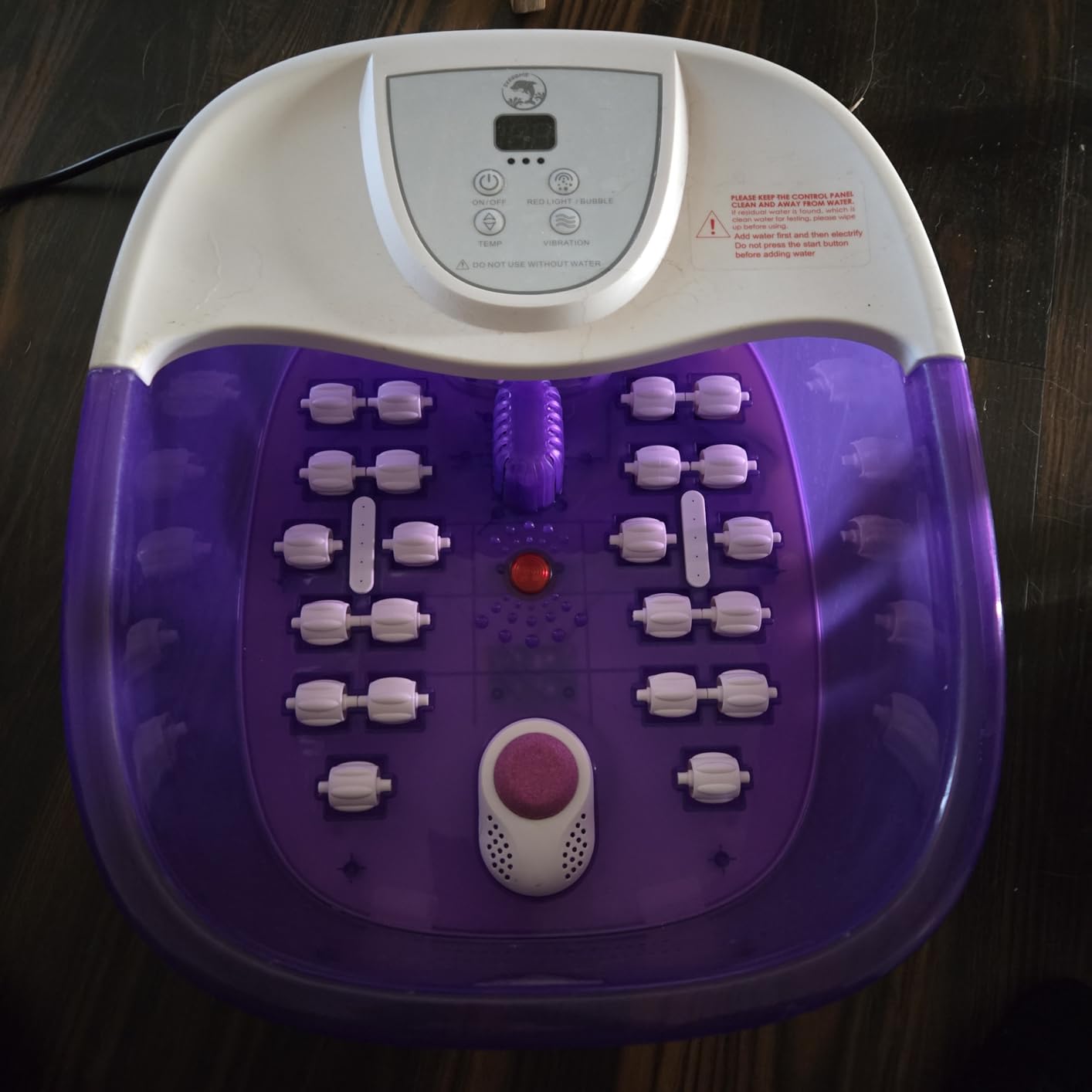 ECARBME Foot Spa Bath Massager with Heat, Foot Soaking Tub with 22 Massage Rollers, Temperature Control, Jets, Bubbles, Epsom Salt and Vibration, Foot Bath soak tub for Relaxation - Grey customer photo 1