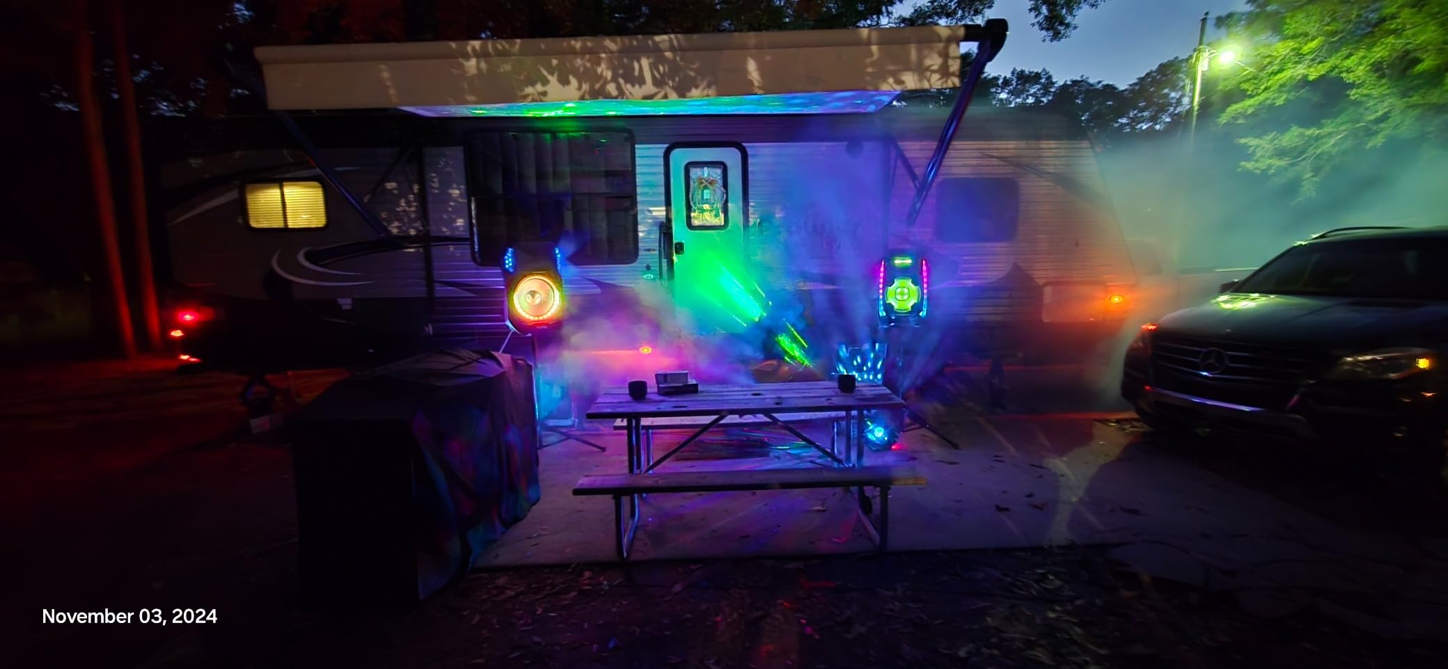 DJ Party Disco Ball Light Support DMX512 and Sound Activated, BUCLHOZ LED Stage Strobe Lighting for Parties Indoor Dance Floor Birthday Rave Bar customer photo 1