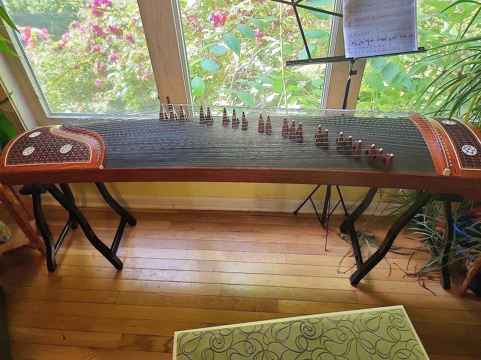 LANDTOM Professional Paulownia Guzheng（163cm）for Adults/beginner/Intermediate (Drizzling rain) customer photo 2