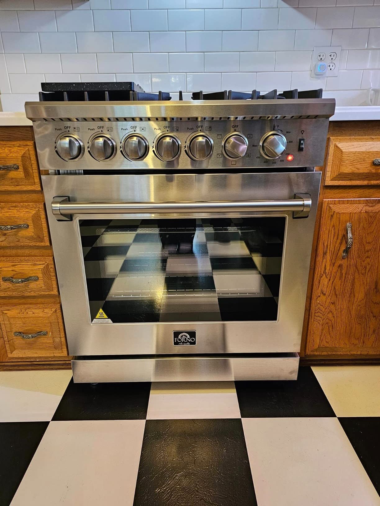 Lazio 30-Inch Dual Fuel Range, 5 Burners, 4.32 cu.ft. True Convection Oven with Air Fryer & Griddle customer photo 1