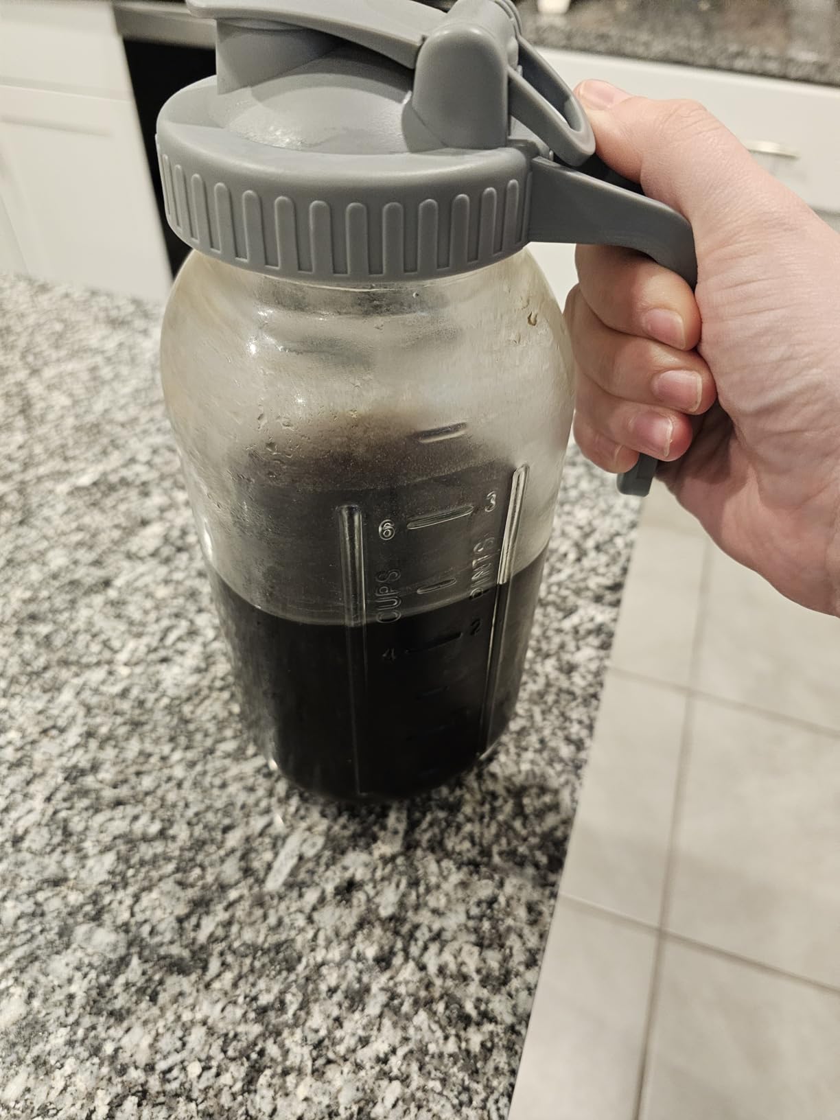 JunVpic Cold Brew Coffee Maker, 64 oz Glass Mason Pitcher customer photo 1