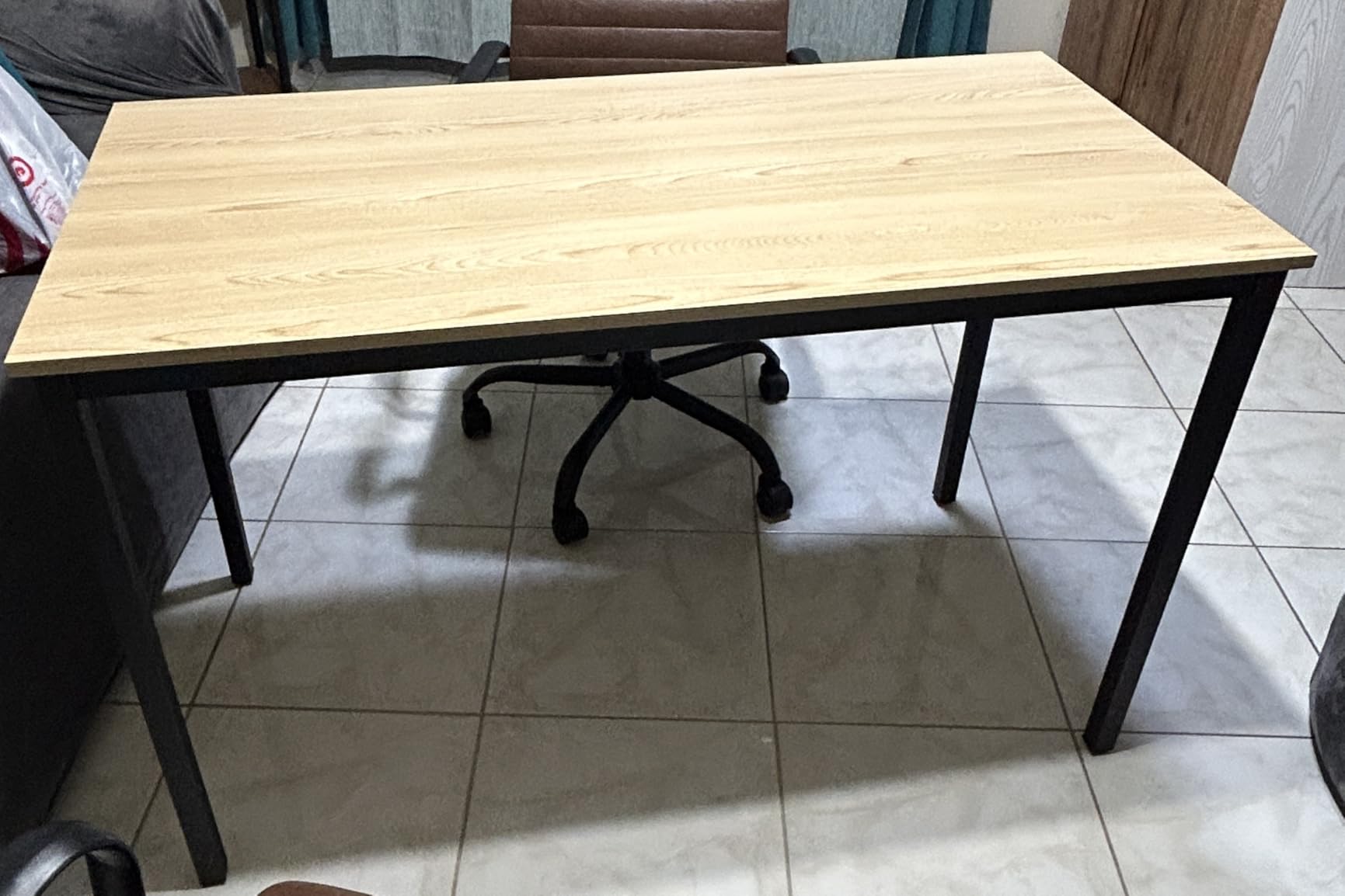Bonzy Home Conference Tables 14ft Meeting Room Study Writing Printer Table Office Computer Desk for 16 People Save Space Design Modern 6PCS (165.3