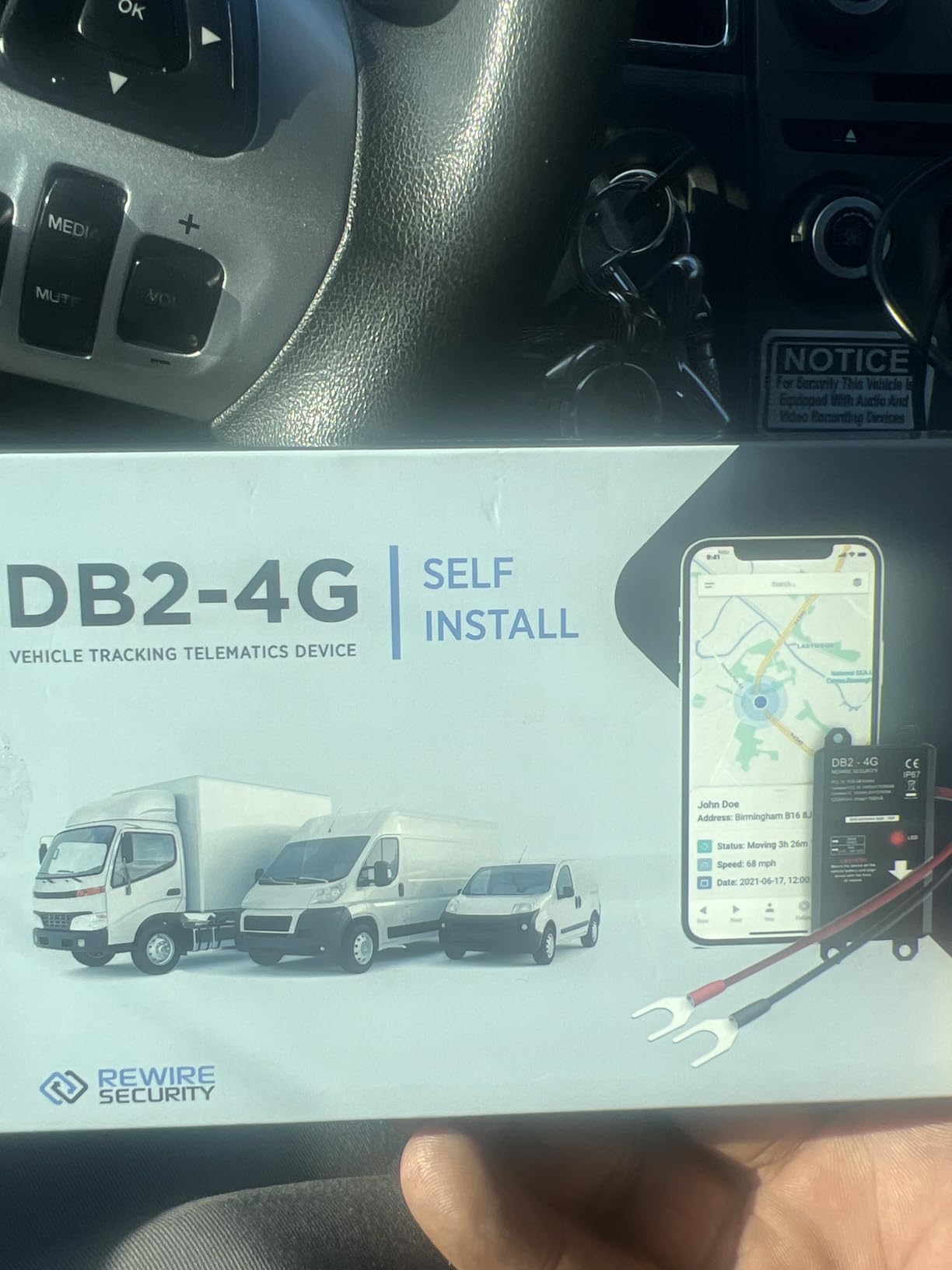 Rewire Security DB2-4G GPS Tracker for Vehicles, Free Trial customer photo 2