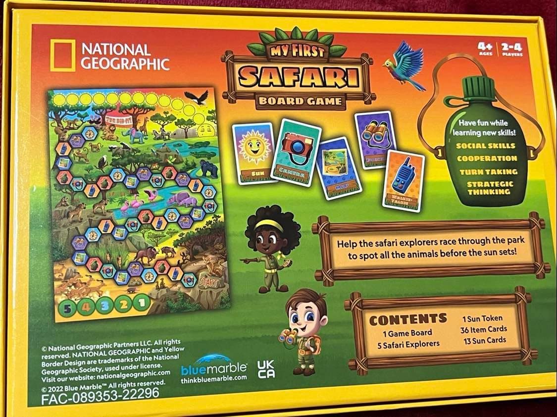 National Geographic My First Safari Cooperative Board Game for Kids customer photo 2