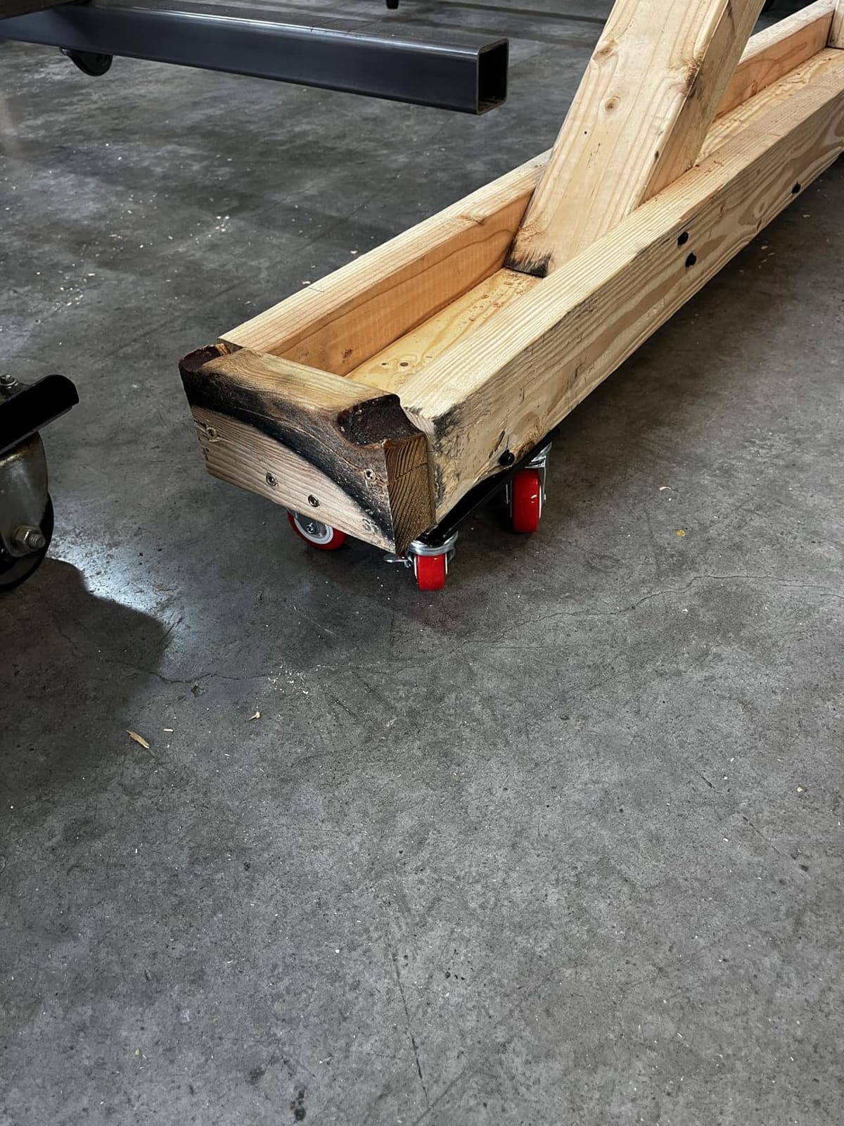 MYUEA Furniture Dolly, Furniture Movers with 5 Wheels, Carbon Steel Panel Heavy Duty Dolly, Maximum Load 3474LBS, Furniture Lifter with 5 360° Rotatable Rubber Universal Wheels (Black, 6.89x6.9 in) customer photo 2