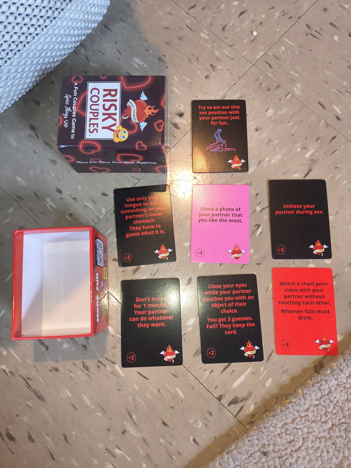RISKY COUPLES | Couples Card Games for Date Night: 150 Questions & Challenges for Your Partner | Romantic Card Game for Anniversary, Valentines, Birthday, or Bridal Party customer photo 1