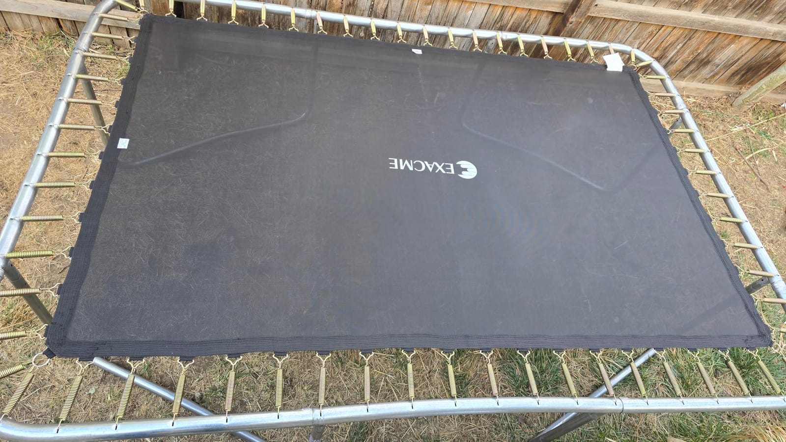 ExacMe 7X10 8X12 9X14 Foot Rectangle Trampoline for Kids, Double Enclosure Openings, Small Outdoor Rectangular Trampoline with Enclosure Net, 4 Wind Stakes, Storage Bag customer photo 1