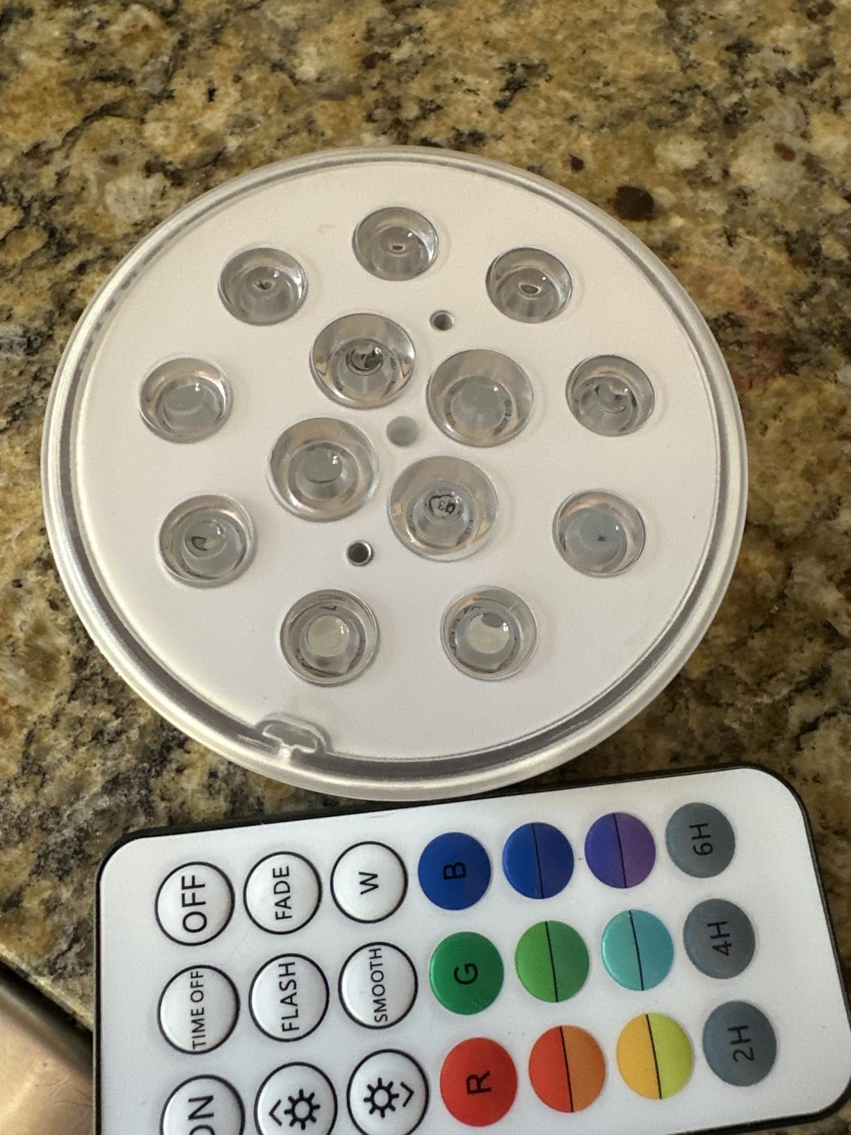 Pool Lights, Upgraded Rechargeable Submersible LED Lights with Remote IP68 Waterproof 16 Colors Hot Tub Underwater Pool Lights for Above Ground Inground Pool, Bath, Party, Vase 2 Pack customer photo 2