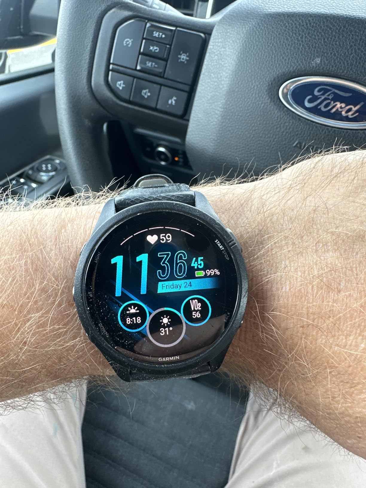 Garmin Forerunner® 265S, Running Smartwatch, 42mm, Black/Amp Yellow customer photo 1