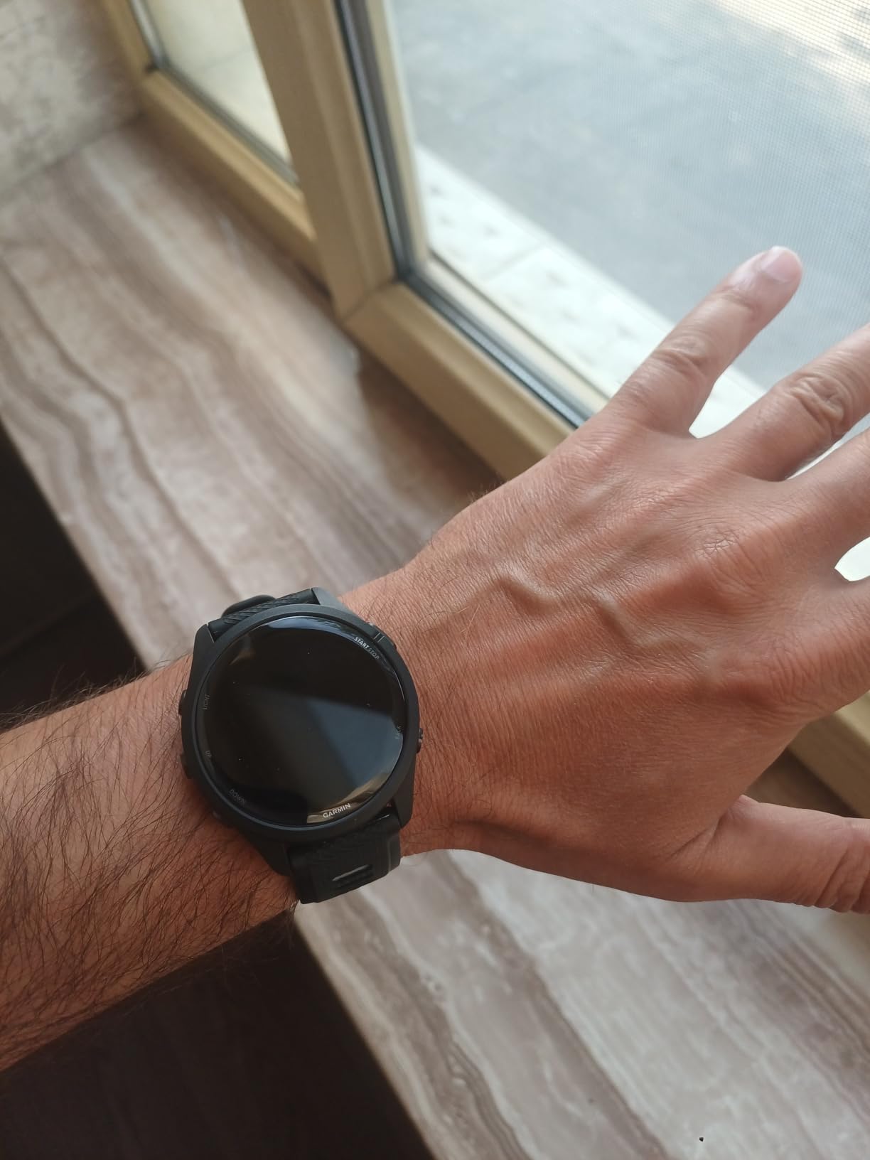 Garmin Forerunner® 265S, Running Smartwatch, 42mm, Black/Amp Yellow customer photo 2
