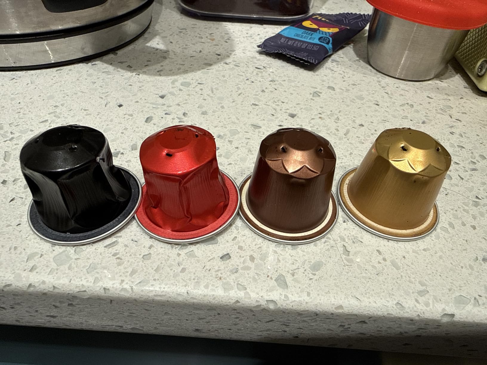 Organic USDA Cafe Romano Coffee Aluminum Espresso Pods For Nespresso Original Machine 100 Pack Italian Espresso Coffee (Variety pack) customer photo 1