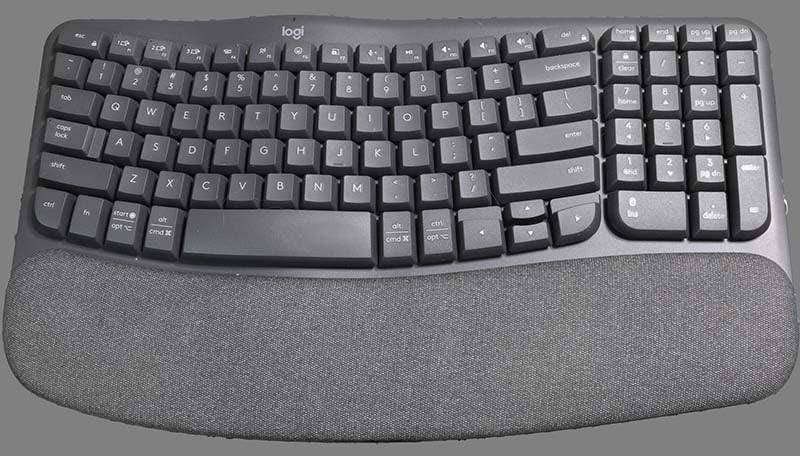 Logitech Wave Keys Ergonomic Wireless Keyboard with Palm Rest - Rose customer photo 1