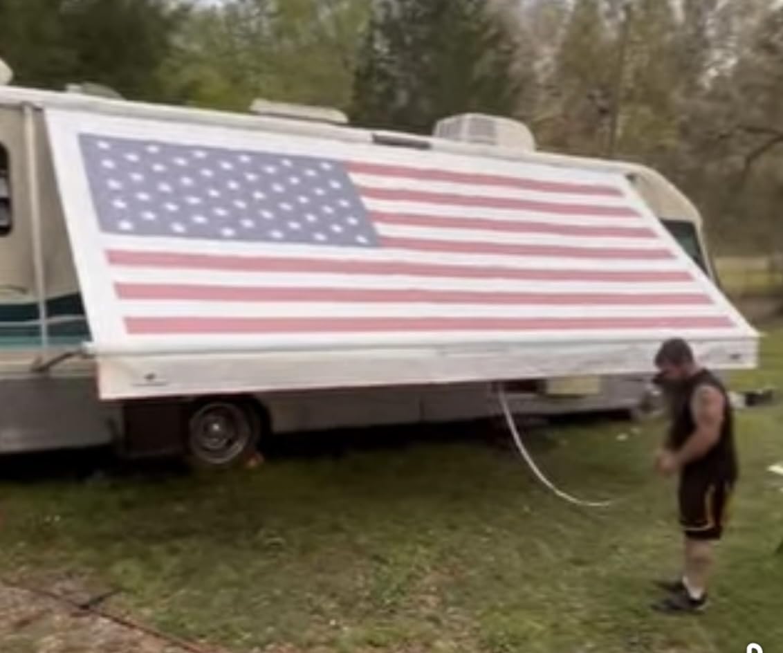 RV Awning Fabric Replacement for Motorhome Camper Trailer Canopy Fabric customer photo 1