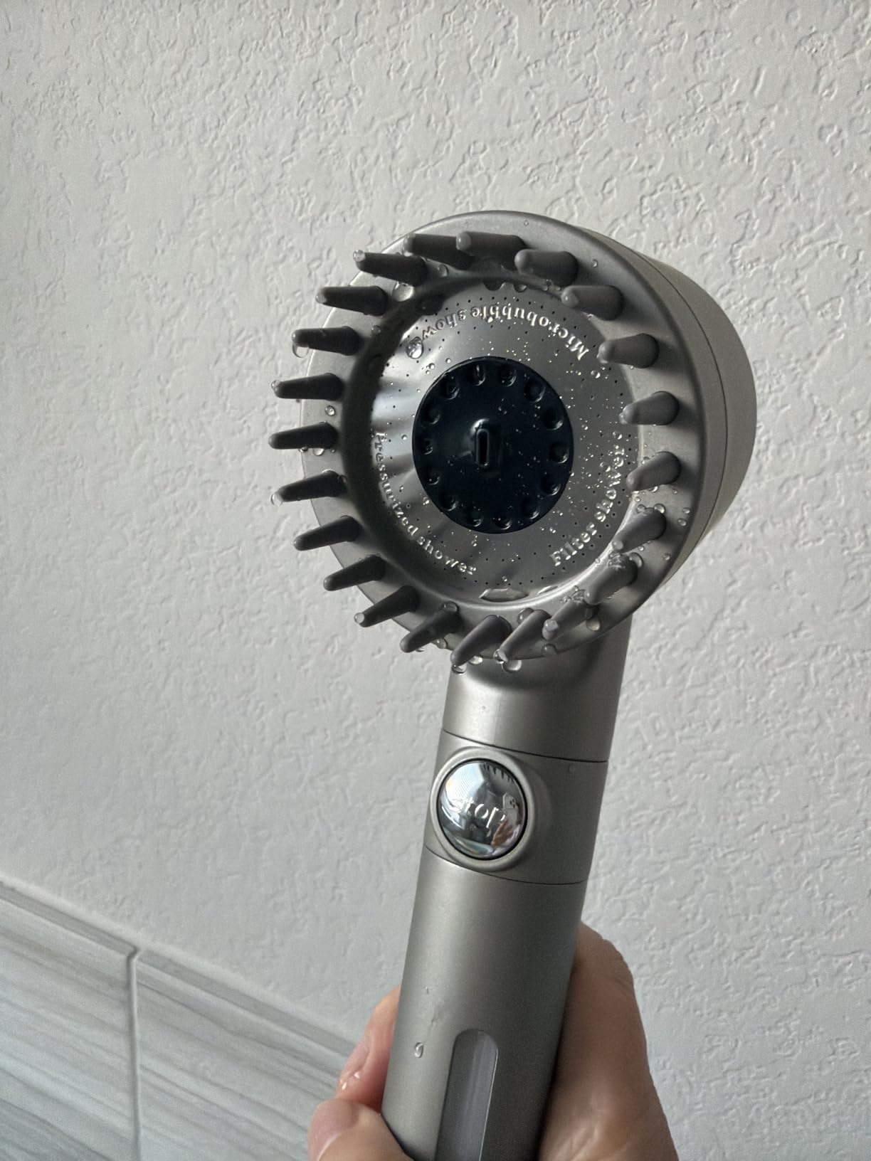 Shower Head with Handheld, Shower Heads High Pressure, High Flow Even with Low Water Pressure-Hand Held Showerhead Set,3 Modes Filtered Showerhead with 59″Replacement Hose/Bracket/Cotton Filters customer photo 1