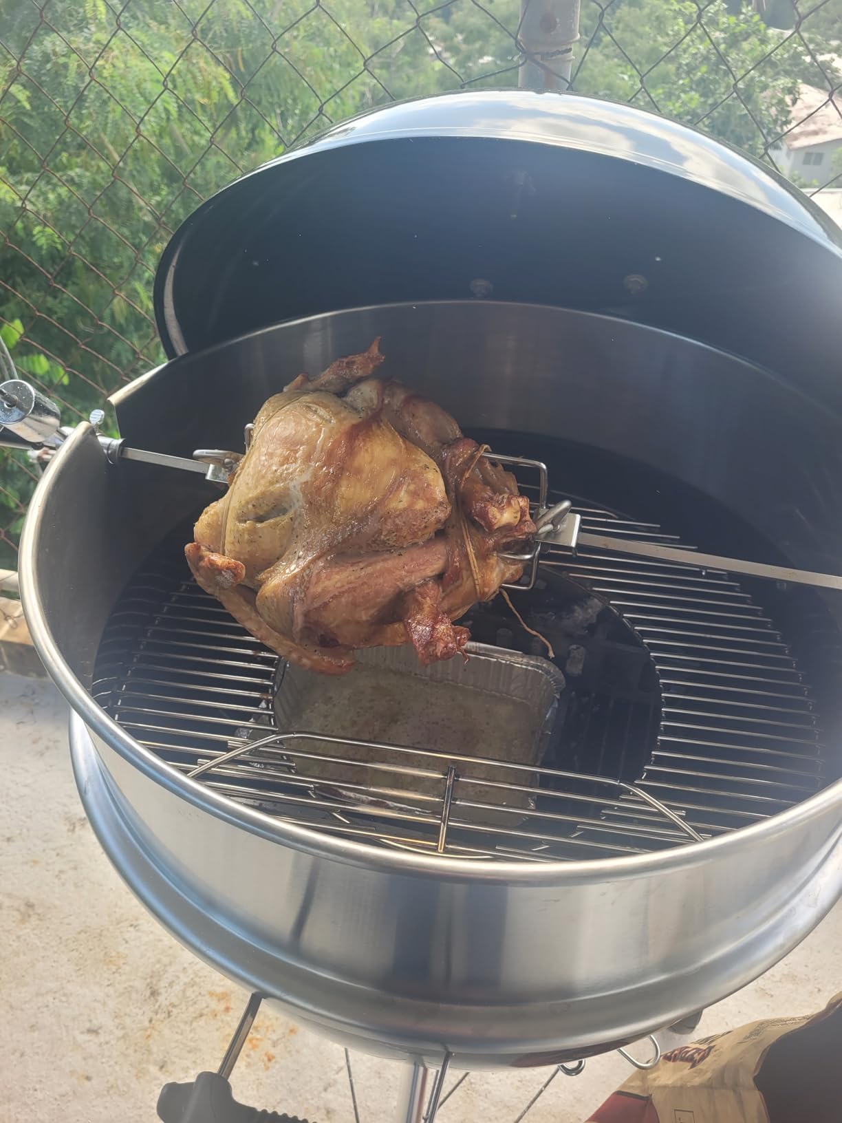 onlyfire Upgrade Stainless Steel Rotisserie Ring Kit Weber 22