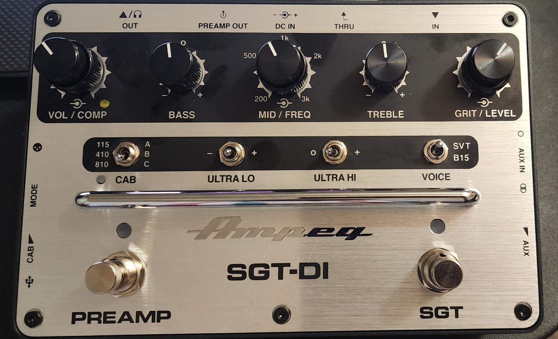 Ampeg SGT-DI Dual-Voice Preamp Compressor and DI customer photo 1