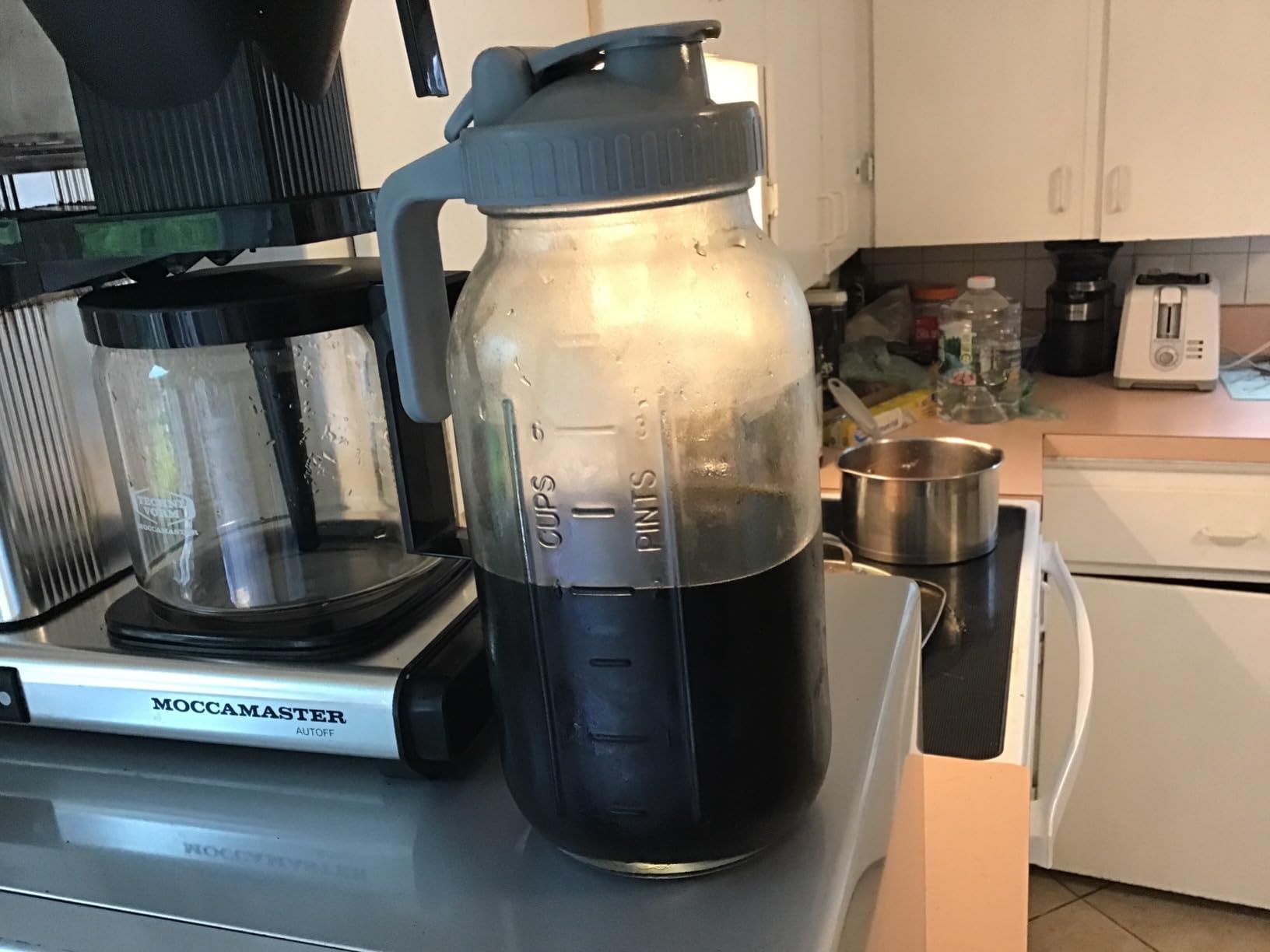 64 oz Cold Brew Coffee Maker, Mason Jar Pitcher with Stainless Steel Filter customer photo 2