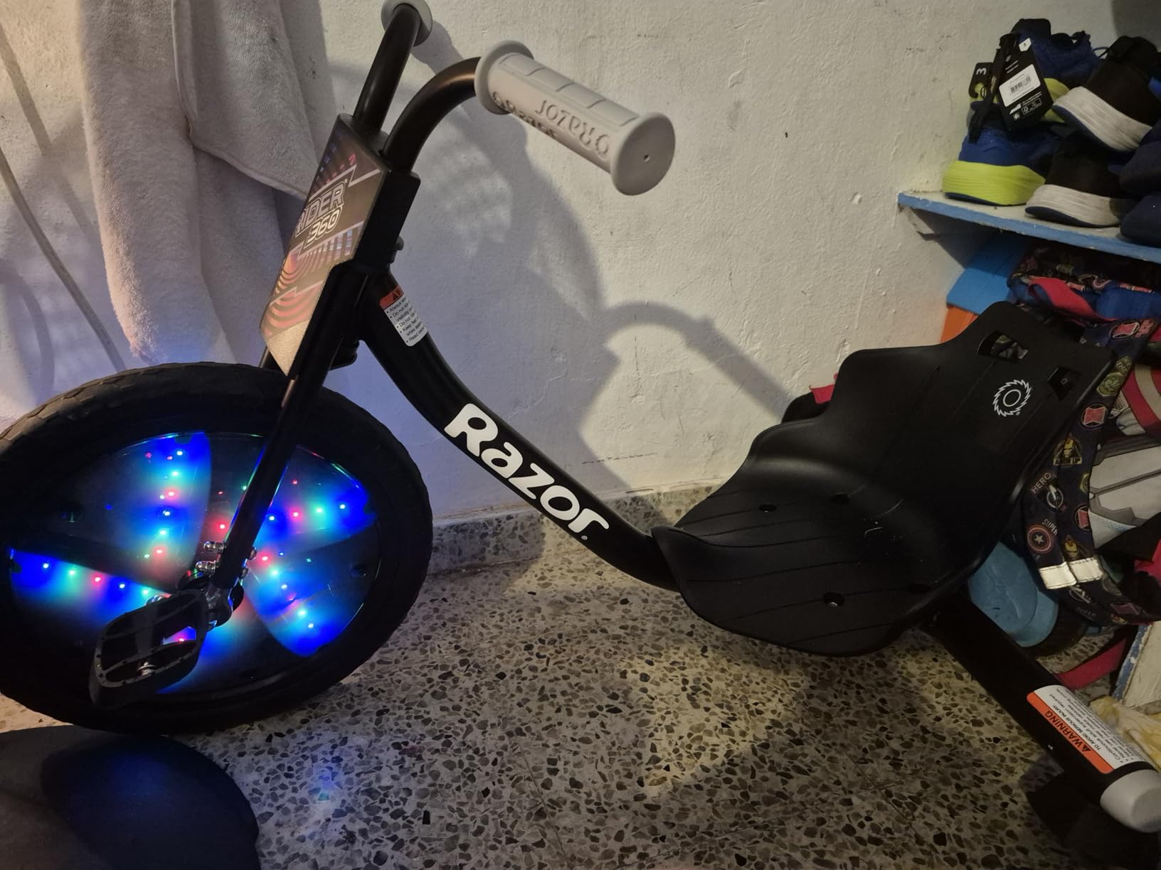 RipRider Lightshow 360 Drift Trike | Pedal Drifting Tricycle (Black) | Pulsing Multi-Colored LEDs; 360 Spins | Iconic Wheeled Ride-On For Kids Age 6+ customer photo 2