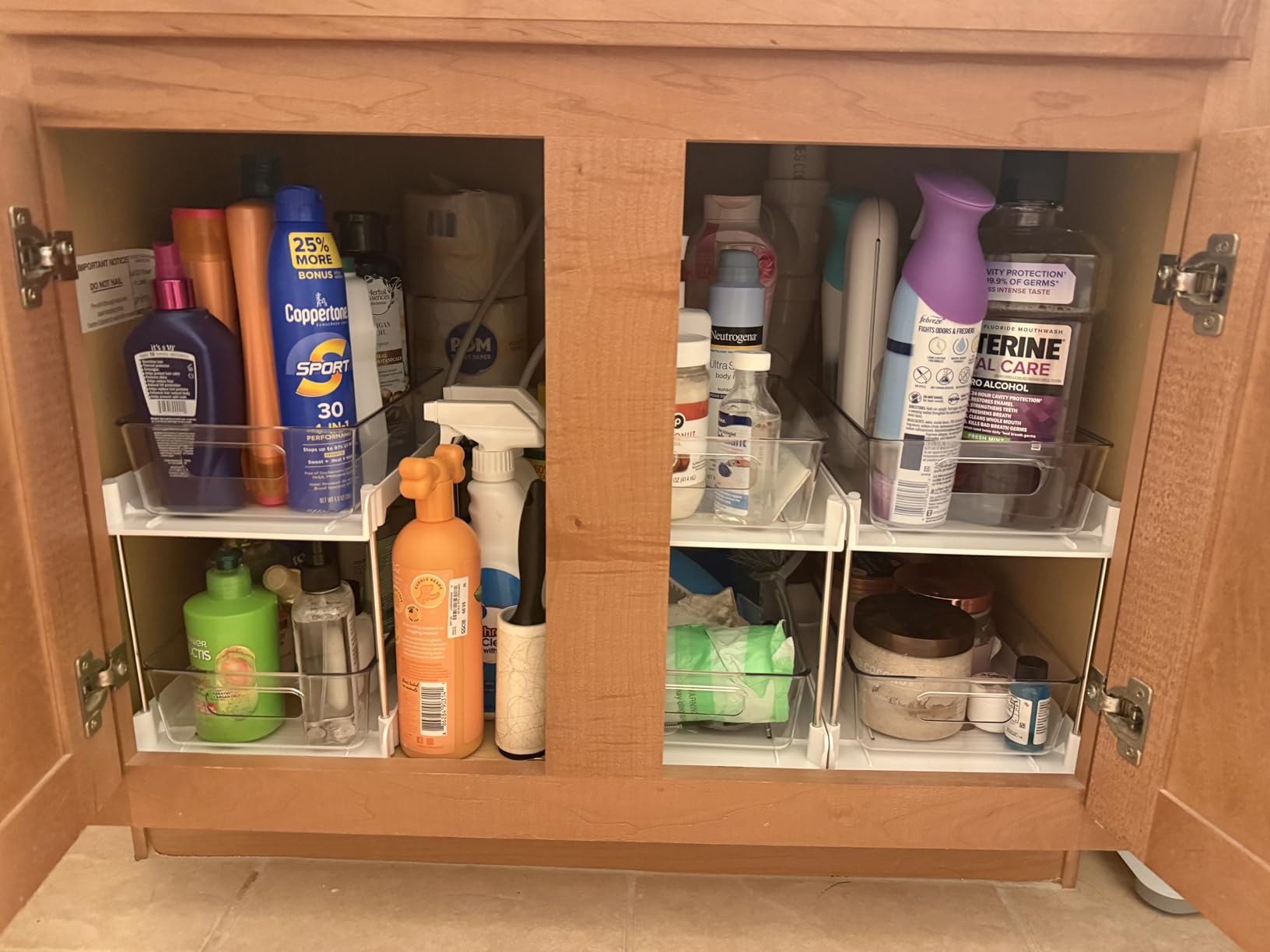 Vtopmart 4 Pack Pull Out Bathroom Under Sink Organizer (S-Standard) customer photo 2